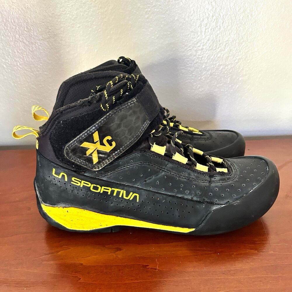 La Sportiva TX Canyon Canyoneering Shoes Black Yellow Mens Size 8.5 / 8.5+